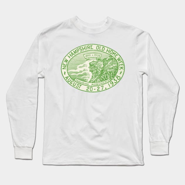 1938 New Hampshire Old Home Week Long Sleeve T-Shirt by historicimage